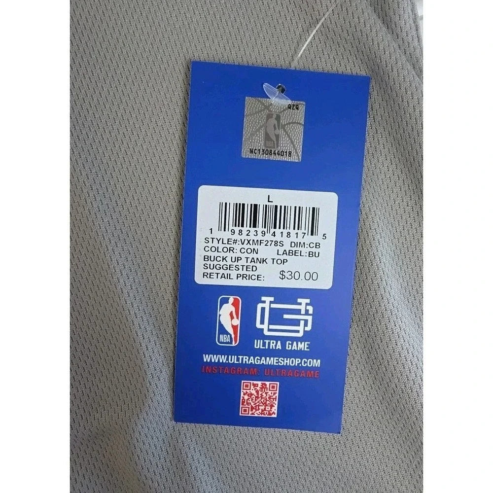 NBA ULTRA GAME CHICAGO BULLS‎ EASTERN CONFERENCE GRAY + WHITE TANK ADULT LRG NWT